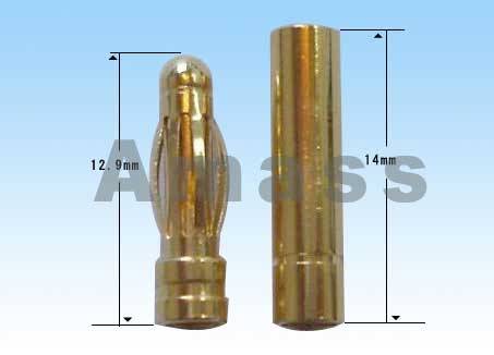 Разъем 3.0mm gold plated (мама+папа) [ male and female,3.0mm go