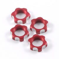 Гайки колес 1/8 - V2 Wheels Nuts 1.25mm Thread - Red (4шт) [ V2