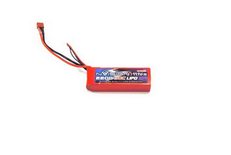 nVision Li-Po 11.1(3s) 2200mAh 30C Deans Soft Case